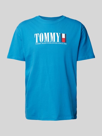 Tommy Jeans T-shirt met labelprint Blauw - 2