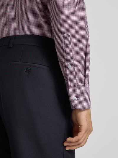 Tommy Hilfiger Regular fit zakelijk overhemd van puur katoen Bordeaux - 3