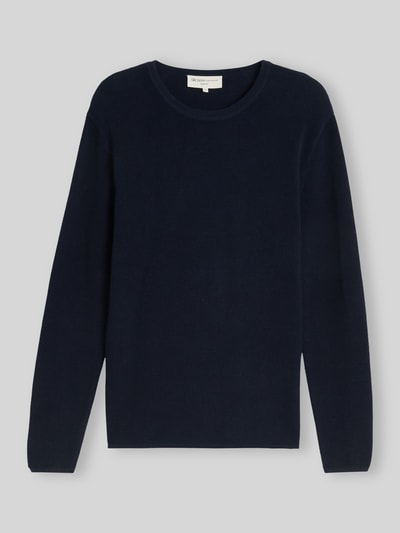 Tom Tailor Denim Regular Fit Pullover aus reiner Baumwolle Marine 2