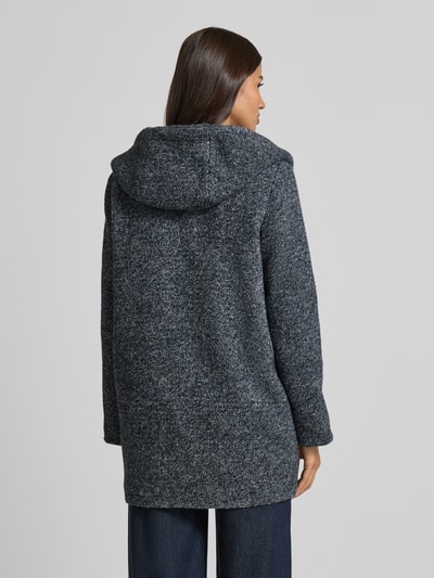 Fuchs Schmitt Płaszcz o kroju regular fit z dodatkiem żywej wełny Granatowy melanż 5