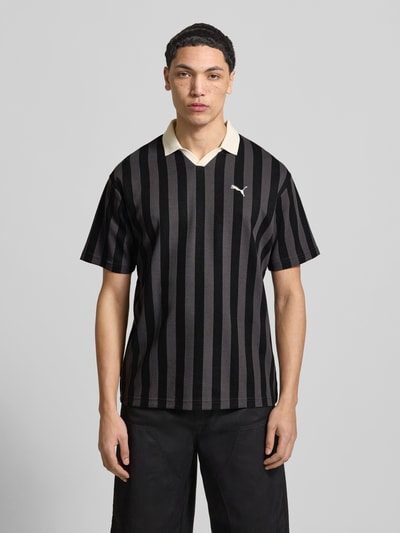 PUMA Performance Relaxed Fit Poloshirt mit Label-Stitching Modell 'CLASS' Black 4