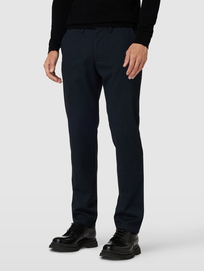 Christian Berg Men Broek met steekzakken opzij Marineblauw - 4