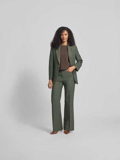 Victoria Beckham Slim Fit Blazer mit Reverskragen Schilf 1