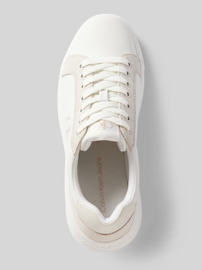 Calvin Klein Jeans Sneaker mit Label-Detail Weiss 4