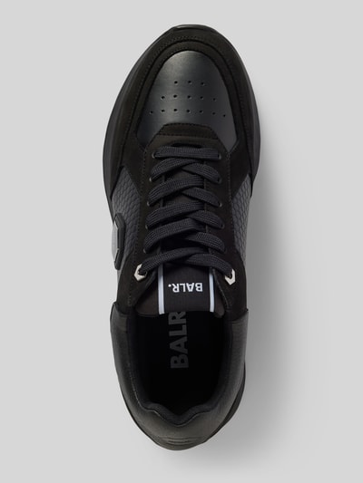 Balr. Herensneakers met labeldetails, model 'Hexline' Zwart - 3