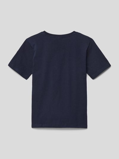 Lacoste T-Shirt mit Label-Stitching Marine 3