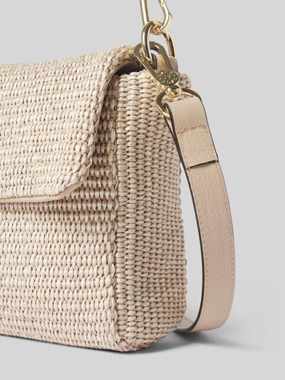 Abro Handtas met schouderriem, model 'TEMI RAFFIA' Beige - 3