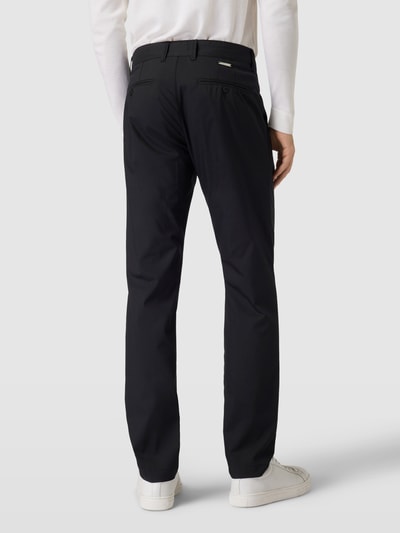 ALBERTO Slim fit chino met steekzakken opzij, model 'Ceramica' Zwart - 5