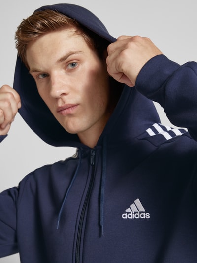 ADIDAS SPORTSWEAR Sweatjacke mit Label-Stitching Dunkelblau 3