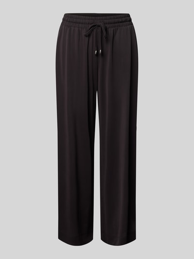 Christian Berg Woman Straight Fit Stoffhose in verkürzter Passform Black 2