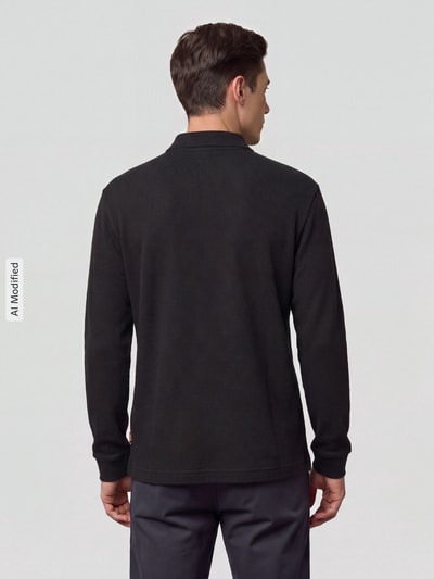 BOSS Orange Poloshirt mit strukturierter Piqué-Oberfläche Black 5