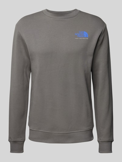 The North Face Sweatshirt met labelprint, model 'GRAPHIC' Antraciet - 2