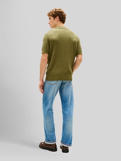 Tommy Hilfiger poloshirt met logodetail Kaki - 5