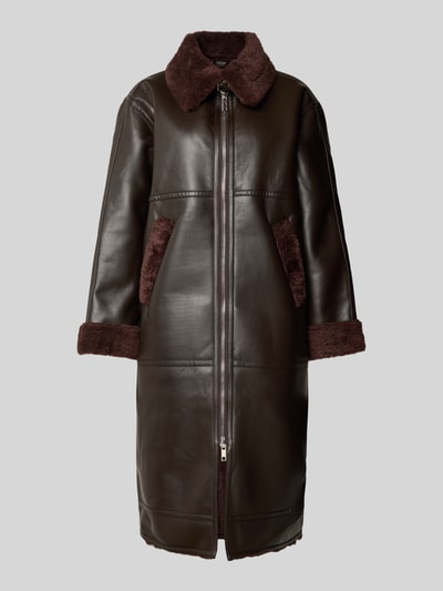 GUIDO MARIA KRETSCHMER WOMAN Mantel mit Reißverschluss Modell 'Enie' Dunkelbraun 2