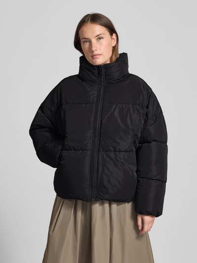 Jake*s Casual Jacke mit Stehkragen und Reißverschlusstaschen Black 4