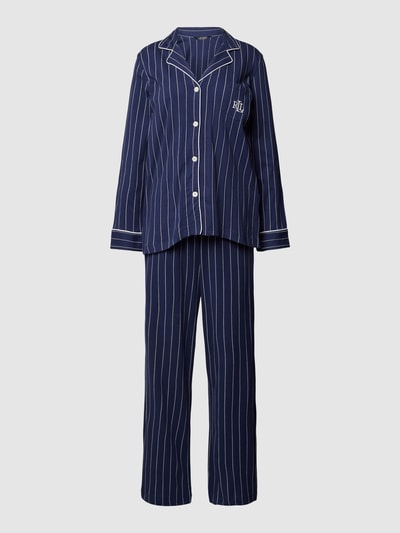 Lauren Ralph Lauren Pyjama met streepmotief Marineblauw - 1