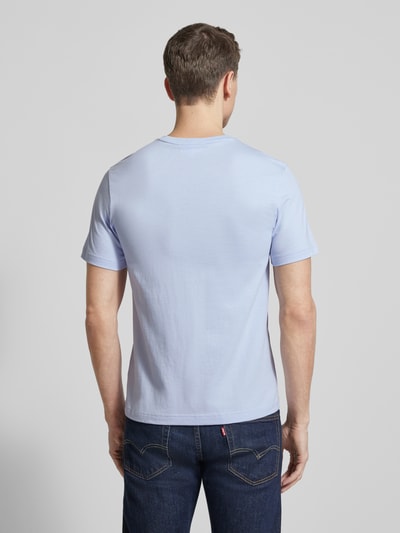 Lacoste Regular Fit T-Shirt aus reiner Baumwolle Hellblau 5