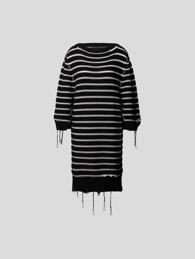 MM6 Maison Margiela Strickkleid im Destroyed-Look Black 2