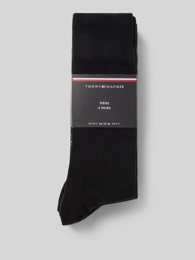 Tommy Hilfiger Socken mit Logo-Detail im 4er-Pack Black 3