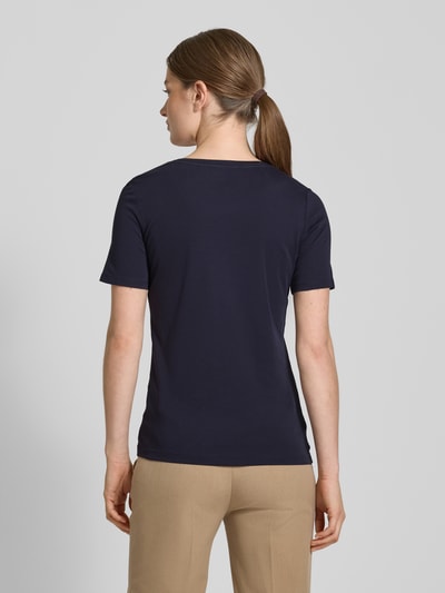 s.Oliver RED LABEL Slim Fit T-Shirt aus reiner Baumwolle in Interlockjersey-Qualität Marine 5