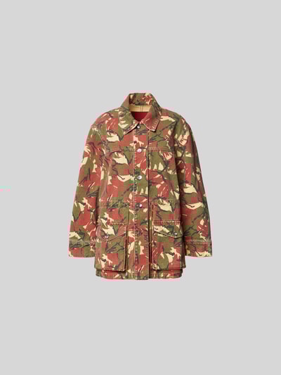 Rabanne Jacke mit Knopfleiste Khaki 2