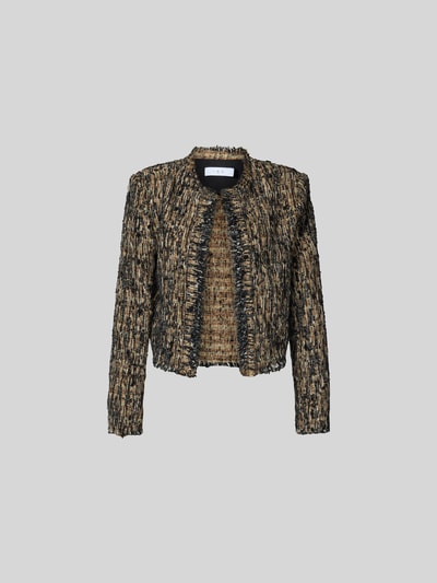 Iro Kurzblazer mit Ausfransungen Senf 2