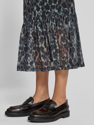 Christian Berg Woman Midirock mit Effektgarn Cognac 3