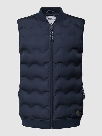 Fynch-Hatton Bodywarmer met opstaande kraag Marineblauw gemêleerd - 2