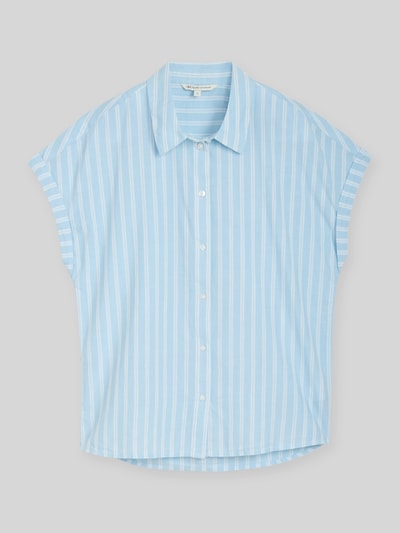 Tom Tailor Denim Bluzka o kroju relaxed fit z czystej bawełny Jasnoniebieski 2