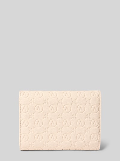 VALENTINO BAGS Portemonnaie mit Allover-Logo-Prägung Modell 'Samba' Ecru 2
