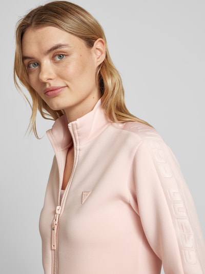 Guess Activewear Sweatjack met opstaande kraag, model 'NEW ALLIE' Rosé - 3