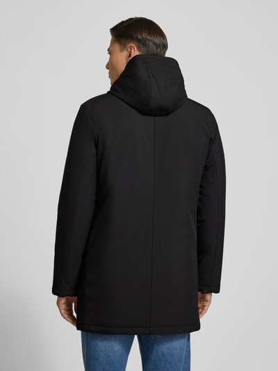 Matinique Regular fit parka met capuchon, model 'Madeston' Zwart - 5