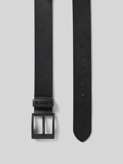Levi's® Leren riem met logo-applicatie, model 'Ashland' Zwart - 3
