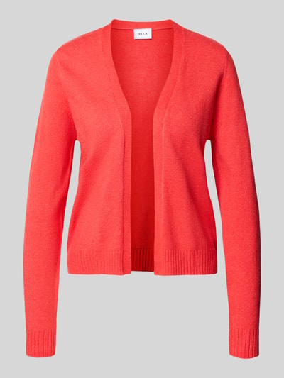 Produktfoto, Regular Fit Cardigan aus Viskose-Mix Modell 'Viril' von Vila, mieszanka wiskozy, krój regular fit, imitacja dzianiny, elastyczne wykończenia, długość tyłu w rozmiarze S 54 cm, długość rękawów w rozmiarze S 62 cm