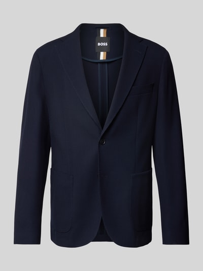 BOSS Regular Fit Anzugsakko aus Schurwoll-Mix Modell 'HANRY' Marine 2