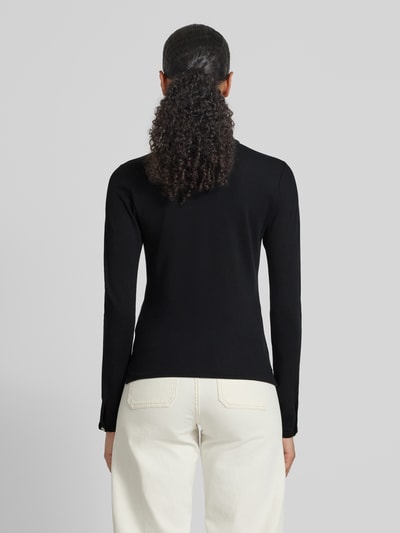 Polo Ralph Lauren Slim Fit Poloshirt mit Label-Stitching Black 5