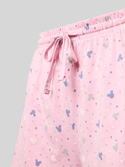 Jake*s Casual Relaxed fit korte pyjamabroek met tunnelkoord Roze - 2