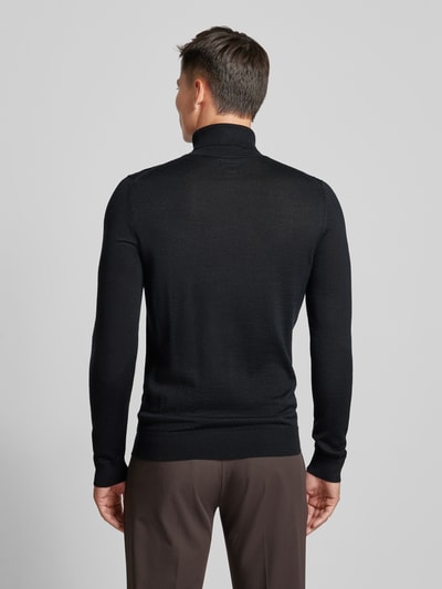 Christian Berg Men Strickpullover mit Rollkragen Black 5