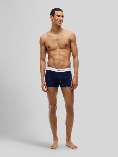Tommy Hilfiger Spodnie z elastycznym paskiem z logo w zestaw 3 szt. Niebieski 1