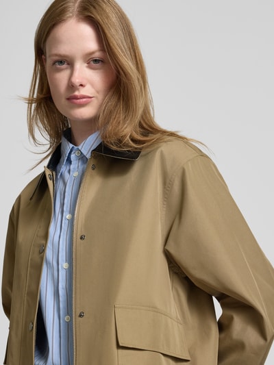 Oui Jacke mit Umlegekragen Khaki 3