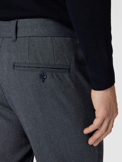 Matinique Stoffen broek met steekzakken, model 'Liam' Marineblauw - 3