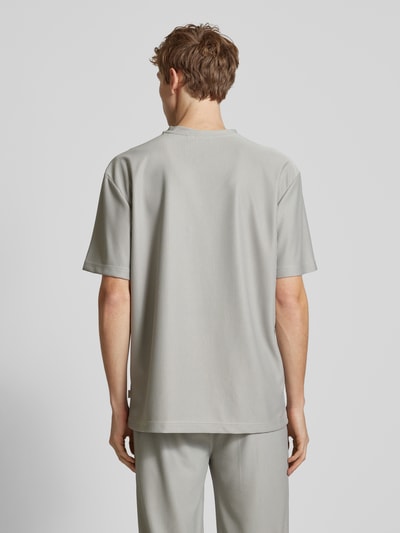 Only & Sons Relaxed fit T-shirt met labeldetail, model 'FRED' Lichtgrijs - 5