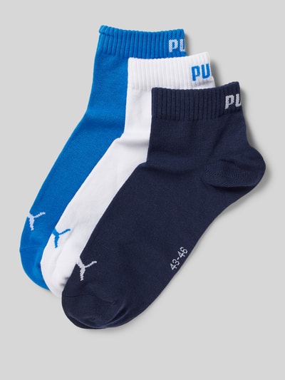 Puma Sneakersocken mit Label-Print im 3er-Pack Royal 1