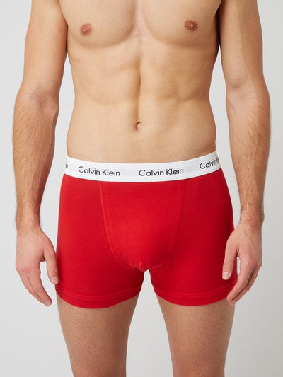 Calvin Klein Underwear Trunks mit Logo-Bund im 3er-Pack Rot 3