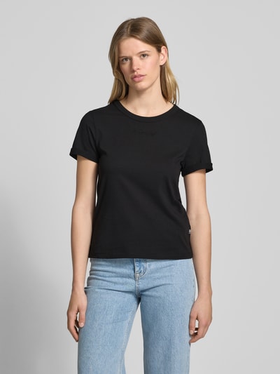 G-Star Raw T-Shirt mit Label-Stitching Black 4