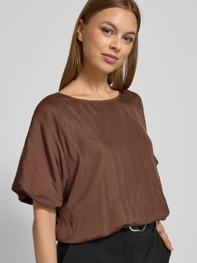 Zero Bluzka krótka z wiązaniem z tyłu Średniobrązowy 3