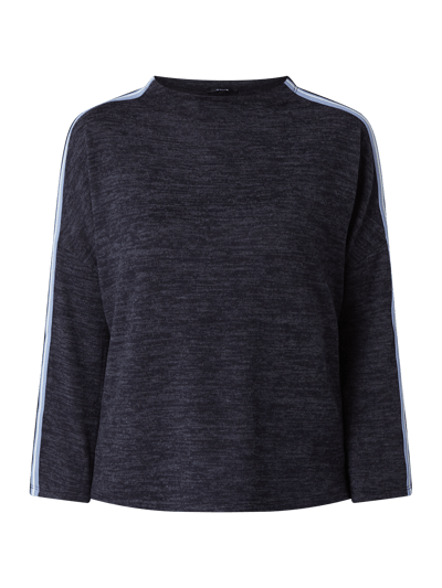 OPUS Sweatshirt mit Kontraststreifen Modell 'Silwa' Marineblau 2