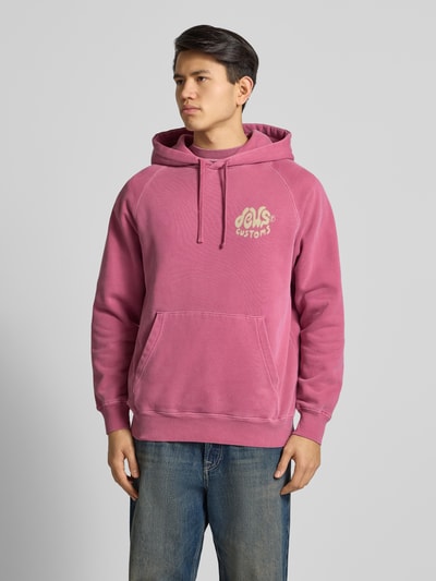DEUS EX MACHINA Hoodie met kangoeroezak, model 'DEBRIS REVERSE' Bordeaux - 4