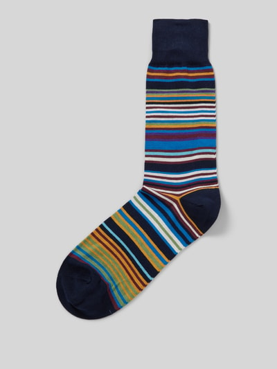 PAUL SMITH Socken mit Strukturmuster Modell 'HAWKINS' Marine 1