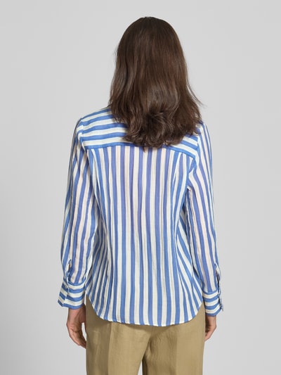 Mango Regular Fit Bluse mit Umlegekragen Modell 'CLARIET' Royal 5